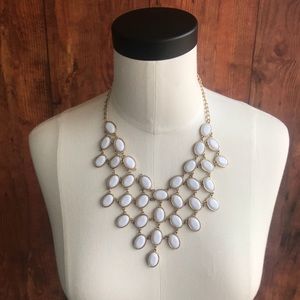White and Gold Fashion Necklace